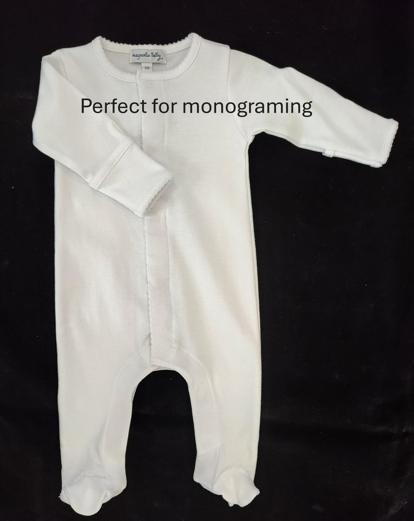 Magnolia Baby White Footie