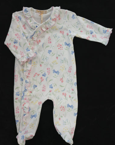 Baby Club Chic Wildflower Footie With Ruffle