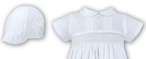 Smocked Christening Gown and Hat - SOLD OUT