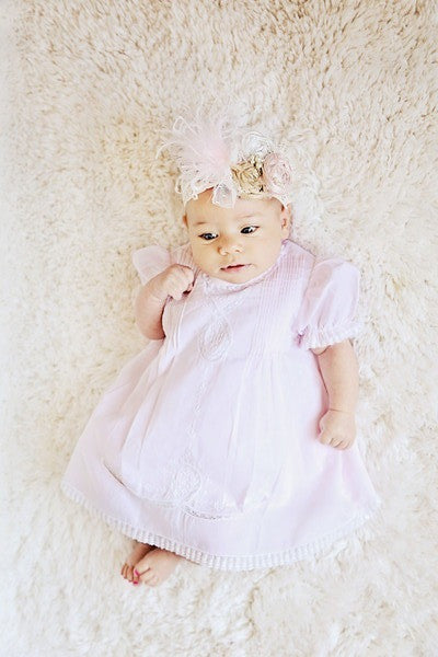 Baby Girl's Lace Ribbon Slip Dress