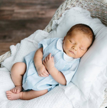 Baby Boys Newborn Button Front Bubble