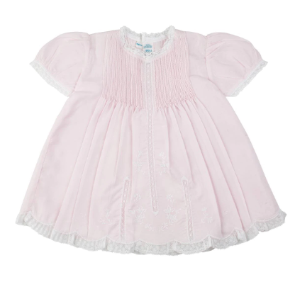 Newborn Baby Girls Lace Trim Slip Dress