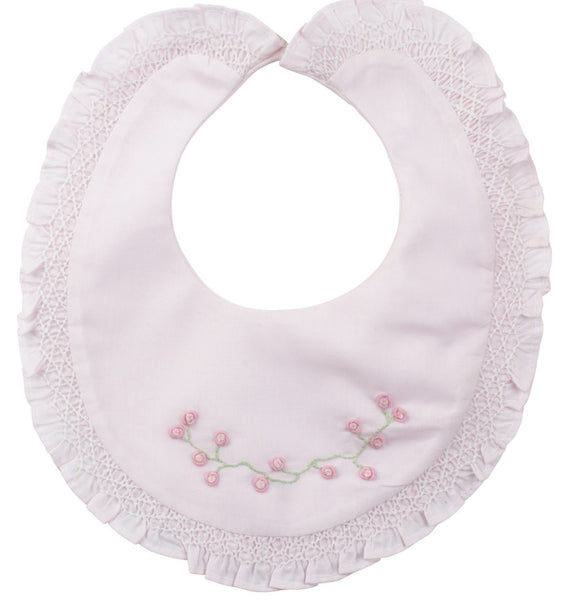 Rose Garden Smocked Bib