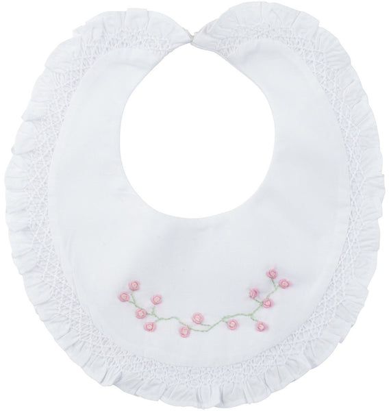 Rose Garden Smocked Bib