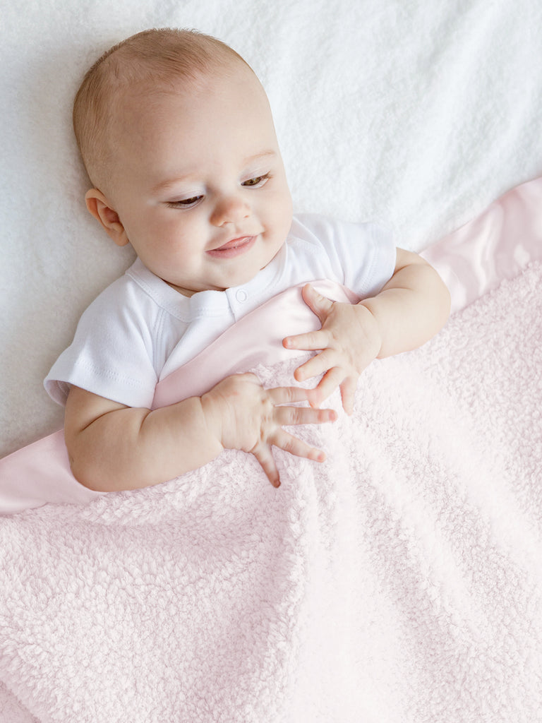Pink Chenille Baby Blanket