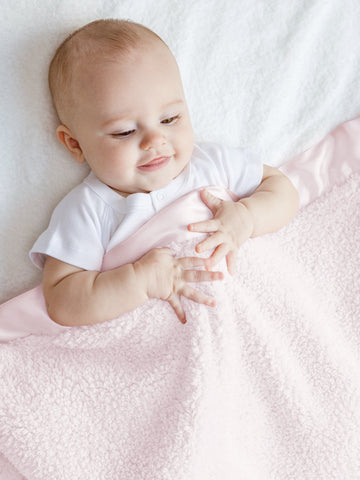 Pink Chenille Baby Blanket