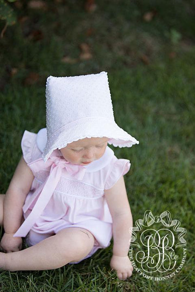 Catesby Country Club Bonnet Plantation Pink Dixie Dot with Plantation Pink