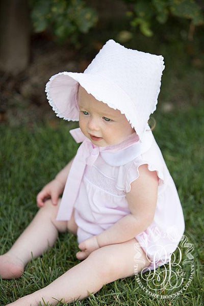 Catesby Country Club Bonnet Plantation Pink Dixie Dot with Plantation Pink