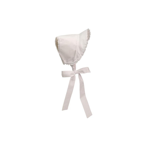 Catesby Country Club Bonnet - Worth Avenue White with Eyelet