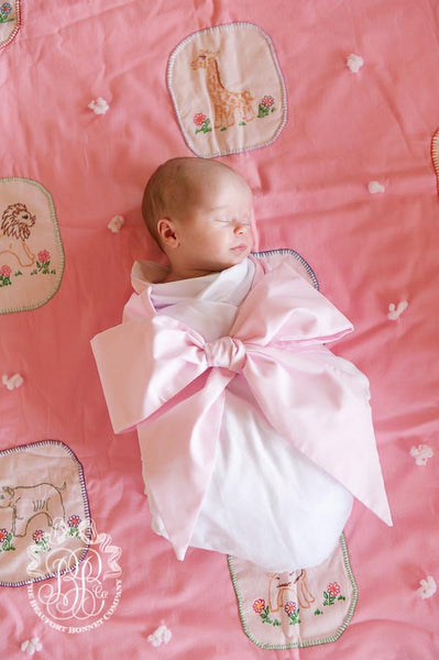 Bow Swaddle ® Palm Beach Pink