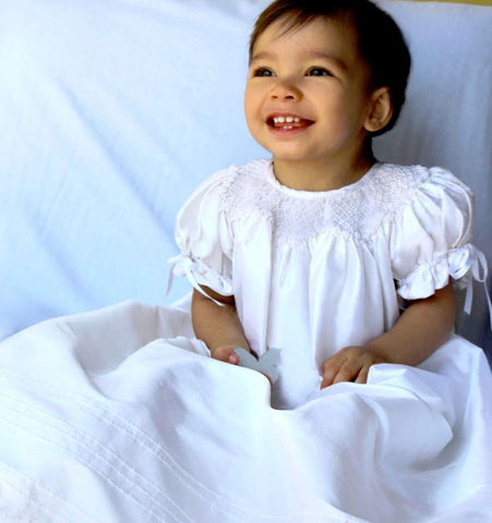 Garland Smocked Christening Gown - DISCONTINUED