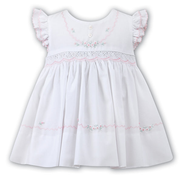 Baby Girls Smocked Angel Sleeve Dress
