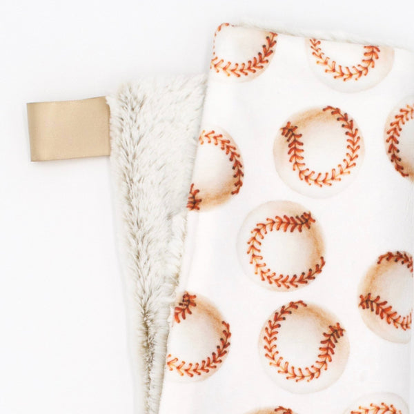 Sugar + Maple Baseball Minky Lovey - NO LONGER AVAILABLE