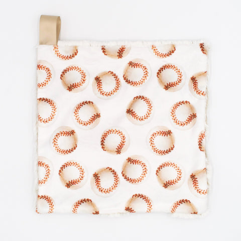 Sugar + Maple Baseball Minky Lovey - NO LONGER AVAILABLE