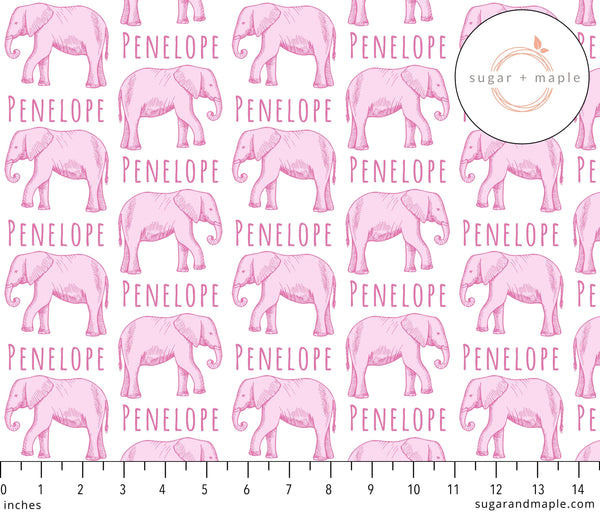 Sugar + Maple Large Blanket & Hat Set - Elephant Pink