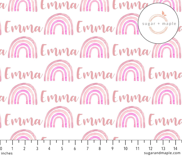 Sugar + Maple Large Blanket & Hat Set - Rainbow Pink