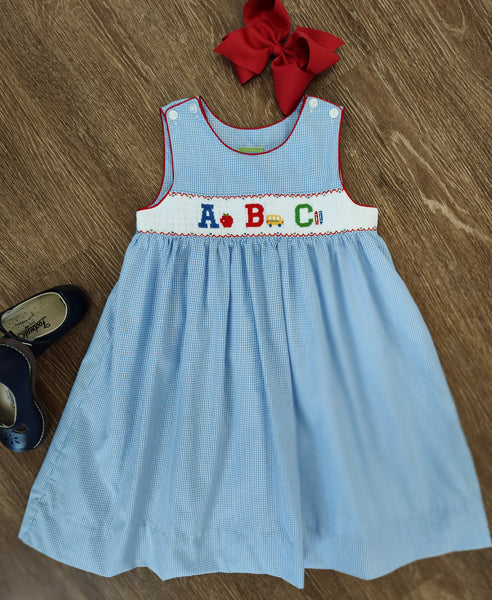 Anavini Girls Back To School Dress with ABC