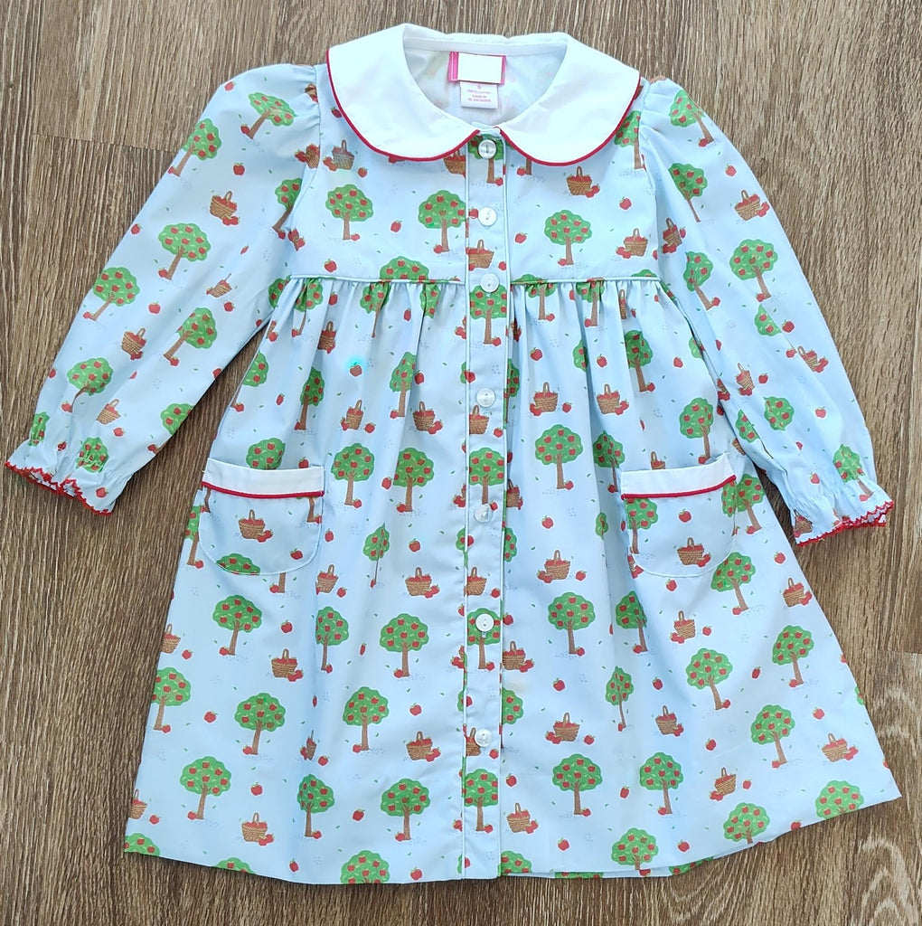Girls Back to School Apple Dress