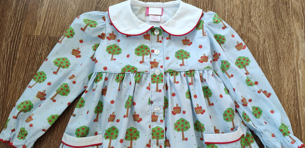 Girls Back to School Apple Dress