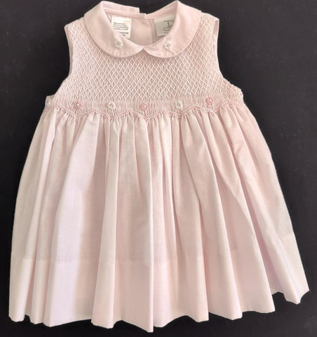 Dani Pink Smocked  Collared Dress