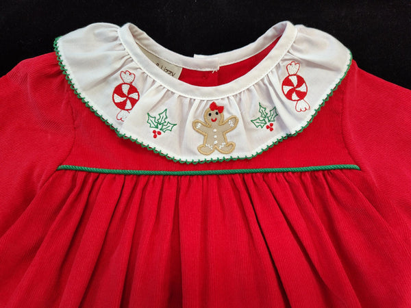 Marco & Lizzy Girls Gingerbread Christmas Dress Set
