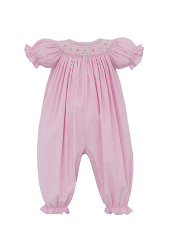 Petit Bebe Pink Cord Smocked Party Pant - LAST ONE!
