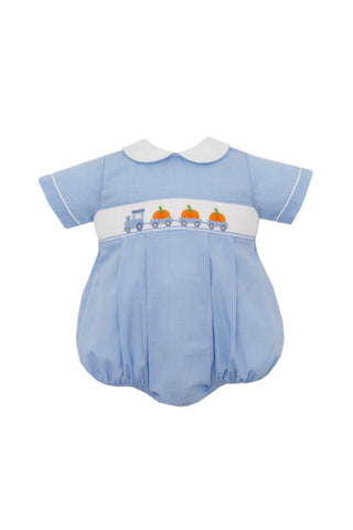 Blue Check Pumpkin Bubble