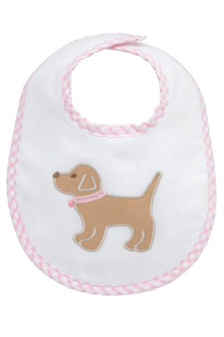 Pink Lab Puppy Bib