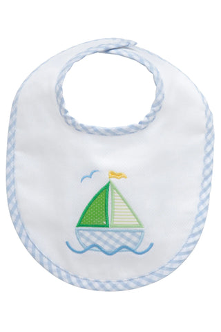 Sailboat Applique Bib