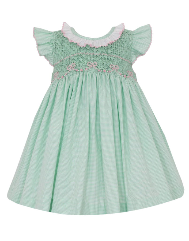 Anavini Ruffle Sleeve Smocked Dress