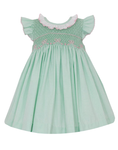 Anavini Ruffle Sleeve Smocked Dress