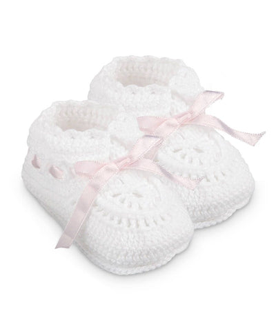 Jefferies Newborn Hand-Crochet Baby Booties