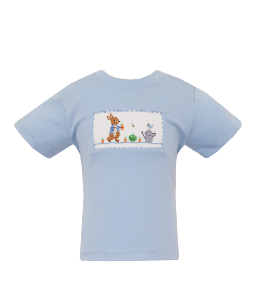 Boys Peter Rabbit Smocked Easter Shirt