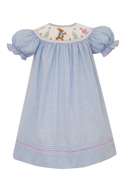 Girls Smocked Peter Rabbit Bishop Dress