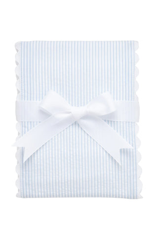 Blue Stripe Fabric Burp Pad