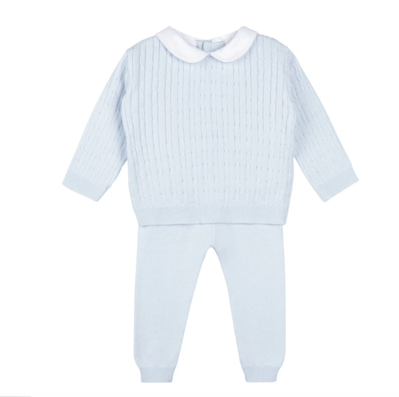 Boys Peter Pan Cable Knit Pantset