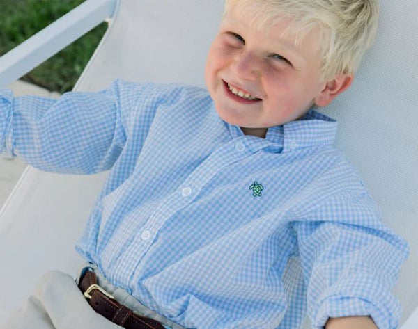 Bailey Boys Blue Check Button Down Shirt