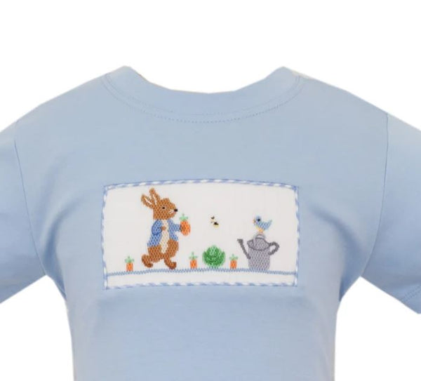 Boys Peter Rabbit Smocked Easter Shirt