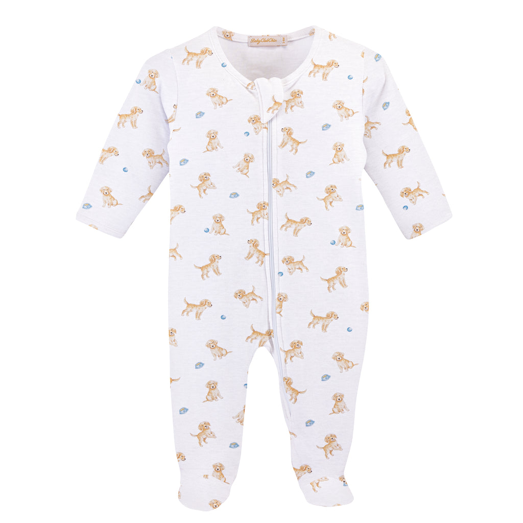 Tiny Puppies Printed Footie Longall