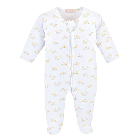 Newborn Boys Duckies Printed Footie Sleeper