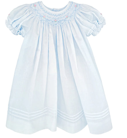 Feltman Brothers - Newborn Baby Girls Pink Scalloped Lace Dress The Velveteen Rabbit Feltman Brothers - Newborn Baby Girls Pink Scalloped Lace Dress The Velveteen Rabbit