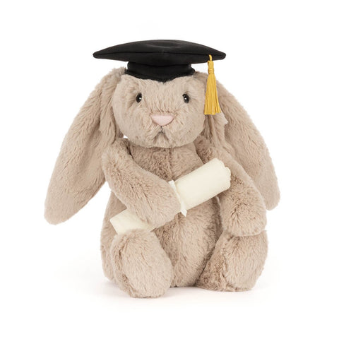 Jellycat Bashful Bunny Graduation in Outfit