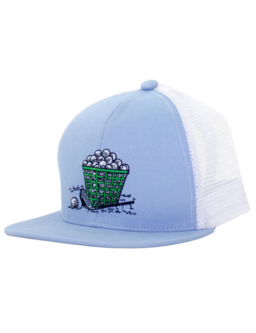 Boys Trucker Hat Range Golf Ball Motif