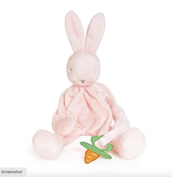 Blossom Silly Buddy Pink Bunny Paci Clip