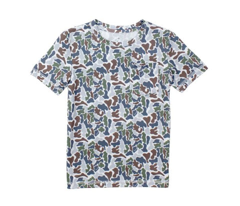 Boys Ravine Pocket Tee SS Terra Camo