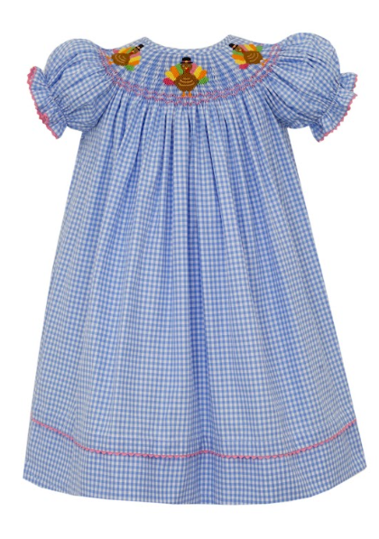 Anavini Hand Smocked Turkey Dres