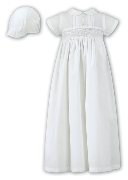 Smocked Christening Gown and Hat - SOLD OUT
