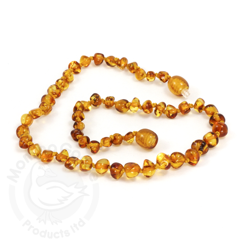 Amber Teething Necklace - Baroque Honey Necklace