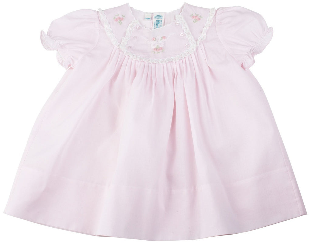 Newborn Baby Girls Pink Vintage Bow Collection Dress Newborn Baby Girls Pink Vintage Bow Collection Dress
