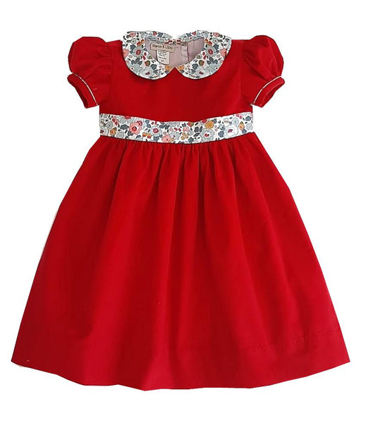 Betsy Red Corduroy Girl's Dress